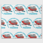 Fischfang abgeschlossen geschenkpapier (Flach)