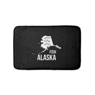 Fischfang Alaska Fangentwürfe Badematte