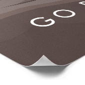 Fischfang am Felsen Reiseplakat Poster (Ecke)