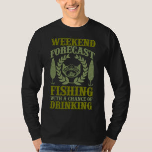 Fischfang am Wochenende mit Aussicht auf T-Shirt