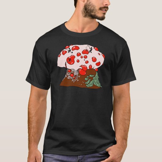 Fischfang auf dem Mushroom der Blutungszacken T-Shirt (Vorderseite)