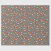 Fischfang auf graubraun geschenkpapier (Flach)