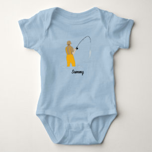 Fischfang Baby Strampler