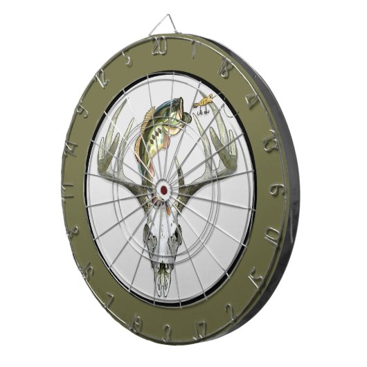 Fischfang Buck Bass Fish Dartscheibe (Vorderseite rechts)