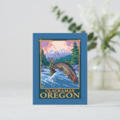 Fischfang - Clackamas, Oregon Postkarte (Stehend Vorderseite)