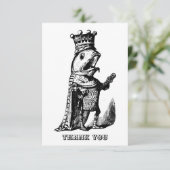 Fischfang Dankeskarte (Stehend Vorderseite)