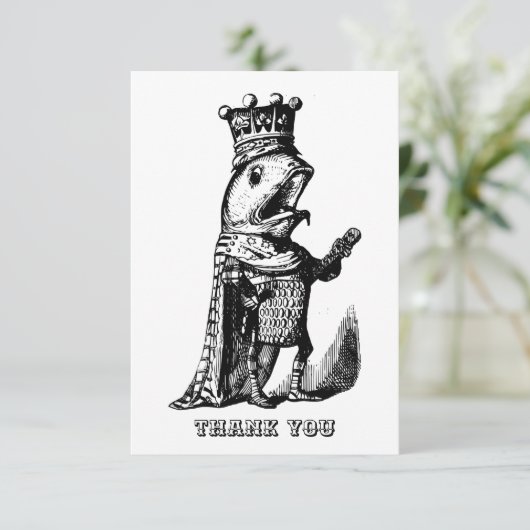 Fischfang Dankeskarte (Stehend Vorderseite)