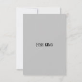 Fischfang Dankeskarte (Rückseite)