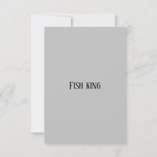 Fischfang Dankeskarte (Rückseite)