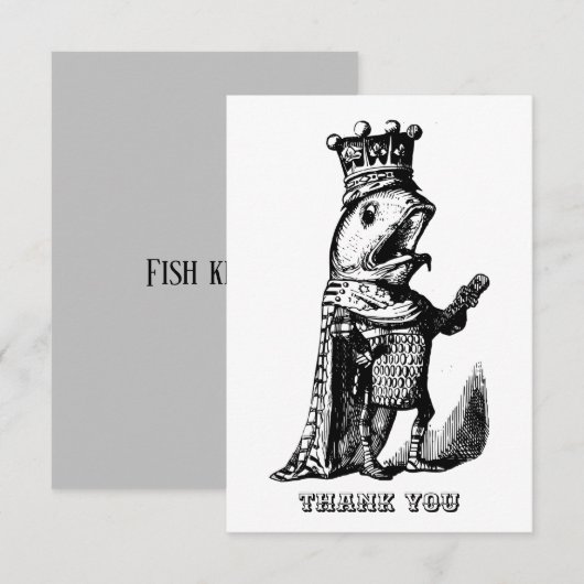 Fischfang Dankeskarte (Vorne/Hinten)