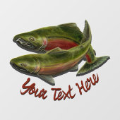Fischfang Decal Custom Lmon Fish Art Fensterheber Fensteraufkleber (Blatt)