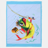 Fischfang der 40er Jahre Fleecedecke (Vorderseite)
