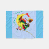 Fischfang der 40er Jahre Fleecedecke (Vorderseite (Horizontal))