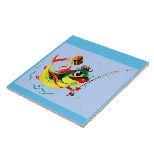 Fischfang der 40er Jahre Fliese (Seite)