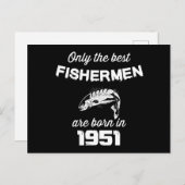 Fischfang+Fisch, Fischer+Geburtstag, lustig+angeln Postkarte (Vorne/Hinten)