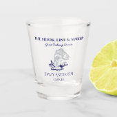 Fischfang Fischerei Trinkbehälter Schnapsglas (Vorderseite)