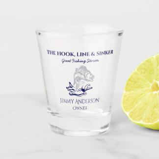 Fischfang Fischerei Trinkbehälter Schnapsglas