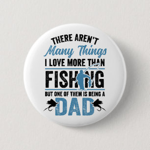 Fischfang Fischerei Vater Button