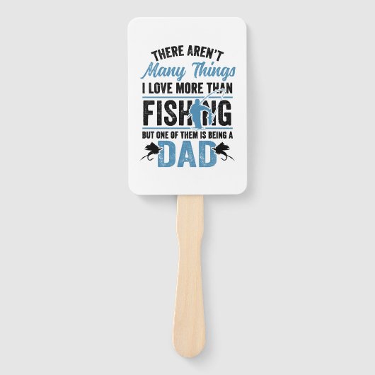Fischfang Fischerei Vater Fächer (Vorderseite)