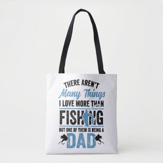 Fischfang Fischerei Vater Tasche (Vorderseite)