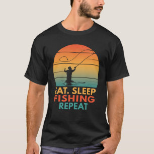 Fischfang Fischfang-Angler zum Schlafen T-Shirt