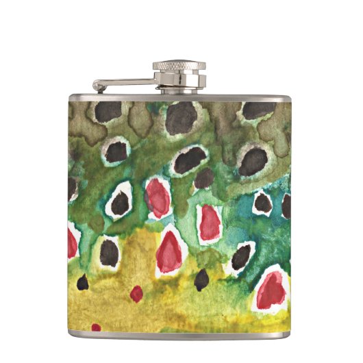 Fischfang Flachmann (Vorderseite)