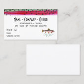 Fischfang Frauen Visitenkarte (Vorne/Hinten)