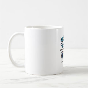 Fischfang & Frei Patriotischer Angelköder Vintage Kaffeetasse