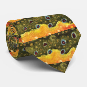 Fischfang für die Bachforelle Krawatte