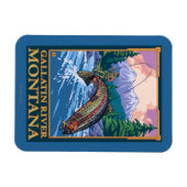 Fischfang - Gallatin River, Montana Magnet (Horizontal)
