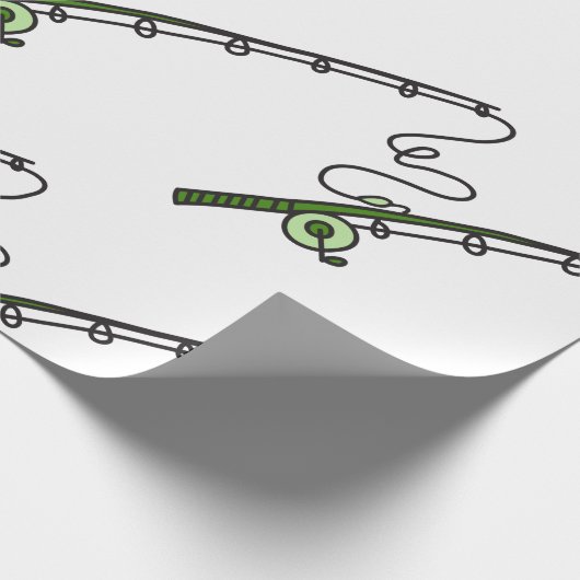 Fischfang Geschenkpapier (Ecke)