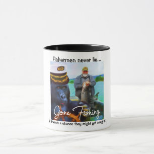Fischfang "Gone Fishing" Kaffeezucht Tasse