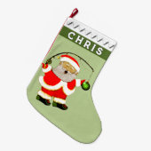 Fischfang Großer Weihnachtsstrumpf (Vorderansicht (hängend))