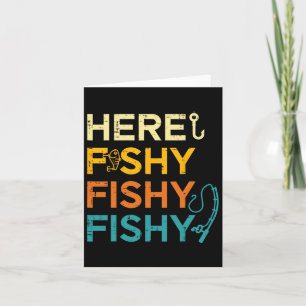 Fischfang hier Fischfang Retro Fisch Lover Fischer Karte