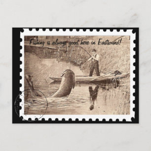 Fischfang hier in Eastsound Postkarte