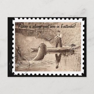 Fischfang hier in Eastsound Postkarte