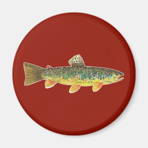 Fischfang in Braunfischerei Magnet