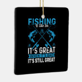 Fischfang ist großartig keramikornament (Rechts)