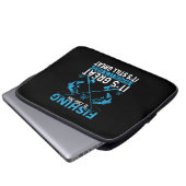 Fischfang ist großartig laptopschutzhülle (Vorne Knopf)