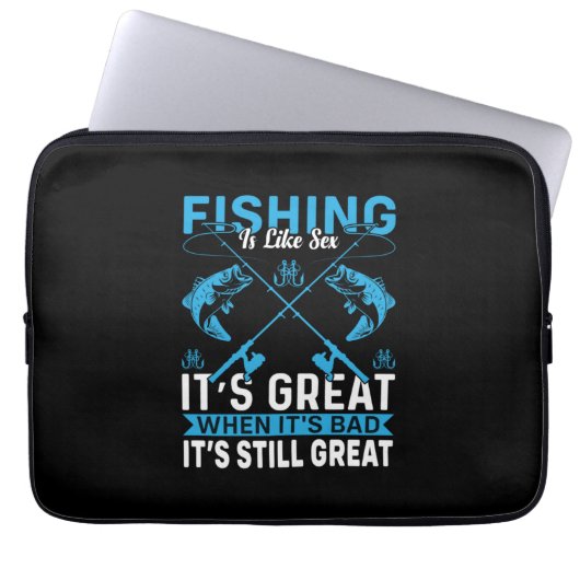 Fischfang ist großartig laptopschutzhülle (Vorderseite)