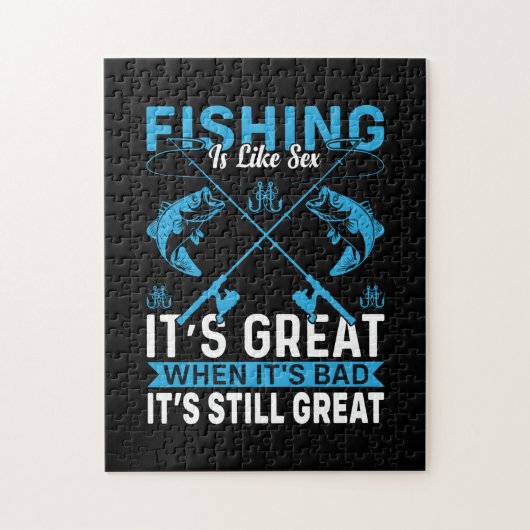 Fischfang ist großartig puzzle (Vertikal)