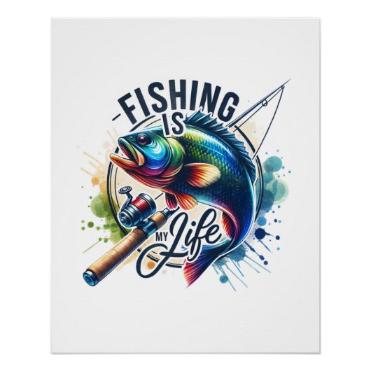 Fischfang ist mein Leben Poster (Vorderseite)