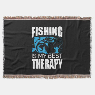 Fischfang ist meine beste Therapie Decke
