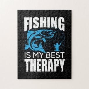 Fischfang ist meine beste Therapie Puzzle