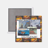 Fischfang Jagd Poppies Whittier Alaska Magnet (Vorderseite/Rückseite)