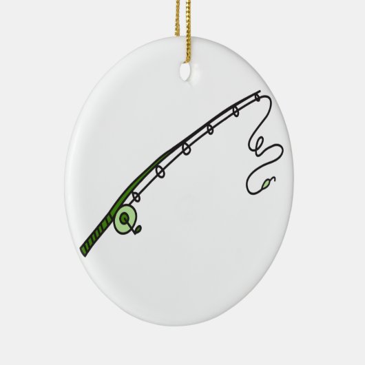 Fischfang Keramik Ornament (Rechts)