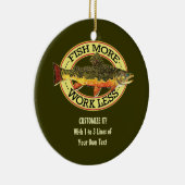 Fischfang Keramik Ornament (Rechts)