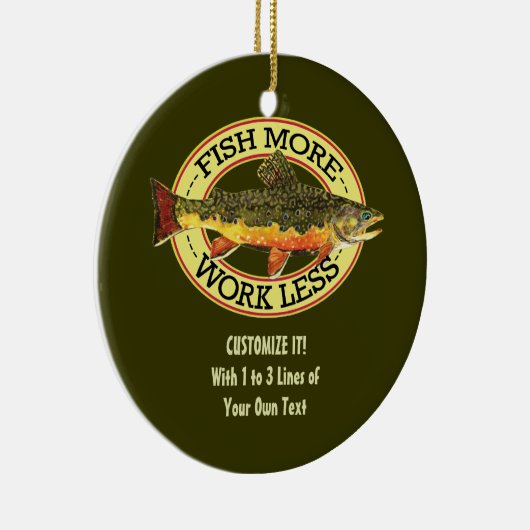 Fischfang Keramik Ornament (Rechts)