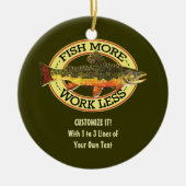 Fischfang Keramik Ornament (Vorne)