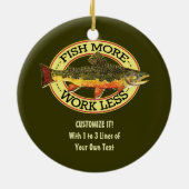 Fischfang Keramik Ornament (Hinten)